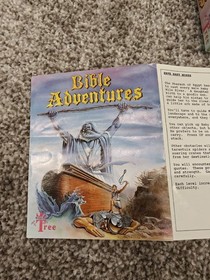 Bible Adventures Nintendo NES original Box, Manual, & Cartridge Holder NO GAME