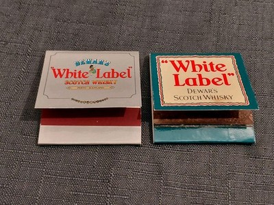 2 Streichholzheftchen,Dewar's,White Label,Scotch Whiskey, Charles Hosie GmbH, HH