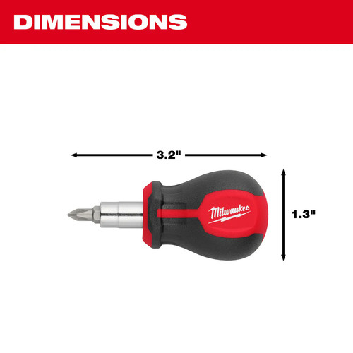 Milwaukee 48-22-2762 6-IN-1 Stubby Multi-Bit Screwdriver - Picture 4 of 11