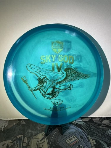Discmania Skygod 4 C-Line P2 Simon Lizotte Crystal Disc Golf Putter Blue