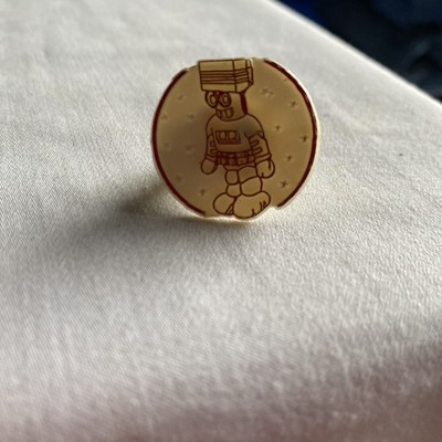 1970's ROBOT #2 sci-fi gum machine premium plastic ring ^