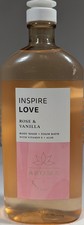 Bath  Body Works Aroma Inspire Love Rose  Vanilla Body Wash  Foam Bath, 10 oz