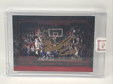 2020-21 One and One Timeless Moments Red /15 De’Aaron Fox GOLD INK AUTO TML-DAF