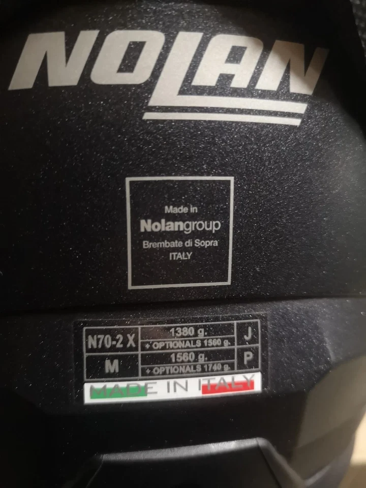 Nolan N70-2x Casco Omologato Taglia M- Black Graphite - Immagine 2 di 4