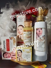 5pcs. Glutathione Comprime set: body lotion, face cream, serum, soap & cream👌