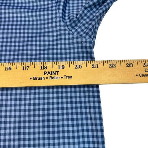 Vineyard Vines OTG Sankaty Polo Men’s S Performance Golf Shirt Blue Check Print - Picture 15 of 21