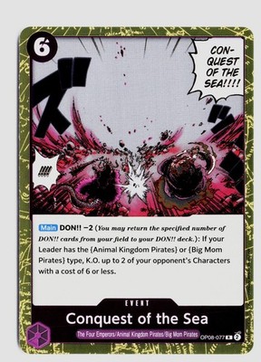 Conquest of the Sea OP08-077 Foil R One Piece NM