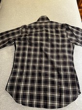 Pendleton Sir Pendleton Men's M Plaid Wool Shirt Navy Long Sleeve Button-Up