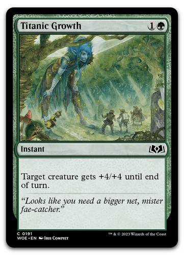 Titanic Growth 191/515 - Wilds of Eldraine
