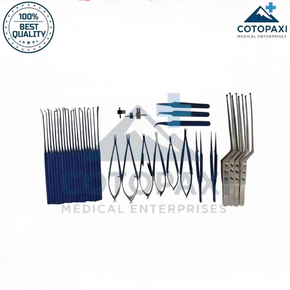 Micro surgery instruments set neuro surgical avec revêtement titane - 3