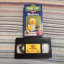 Rare Sesame Street visits the Hospital VHS Tape Big Bird 1990