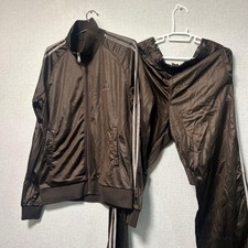 90s Old ADIDAS Track jacket pants set Brown XL size from Japan y2k Vintage