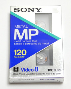 SONY VIDEO 8 METAL MP CASSETTE K7 VIDEO MAGNETO 8MM 120 MIN P6-120MP NEUF SCELLE