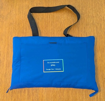 Port Authority Foldable Packable Zip Up Picnic Blanket. Easy Storage-Easy Carry 