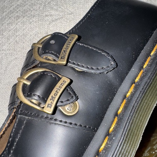 Scarpe Dr Martens donna US 10 Mary Jane pelle nera cinturino doppia fibbia 12916 - Foto 8 di 15