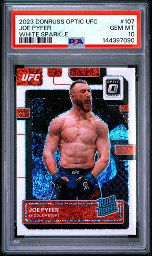 Joe Pyfer [White Sparkle] #107 2023 Panini Donruss Optic UFC card