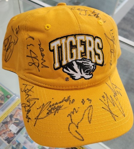 SIGNED 2010-11 Team Auto Missouri College Basketball Hat Cap Mizzou 2011 NCAA 10