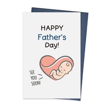 First Father's Day Gifts For New Dad, Funny Fathers Day Card From Wife, Fathe...