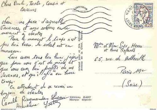 44 - Nantes - Multivues - CPM - Voir Scans Recto-Verso - Zdjęcie 2 z 2