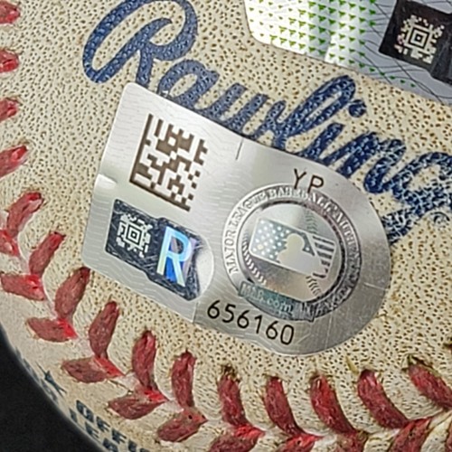 Game Used Baseball - ELIAS DIAZ - Colorado Rockies - Double 5/3/24 with COA - Picture 6 of 10