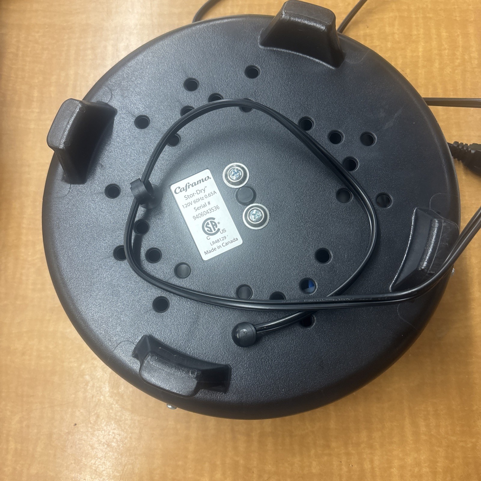 Caframo Stor-Dry Warm Air Circulator Low Watt 120V 60hz 0.65 9406043536 Boat RV
