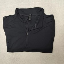Rhone Pullover Mens XL Black 1/4 Zip Performance Gym Running Courtside Athletic