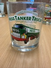 Hess Tanker Truck Tumbler Drinking Glass Vintage 1996 Excellent Shape! MUST SEE!