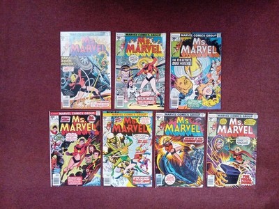 Ms. Marvel #1-5, #7 #8 Carol Danvers 7 Book Lot 1st Appearance!