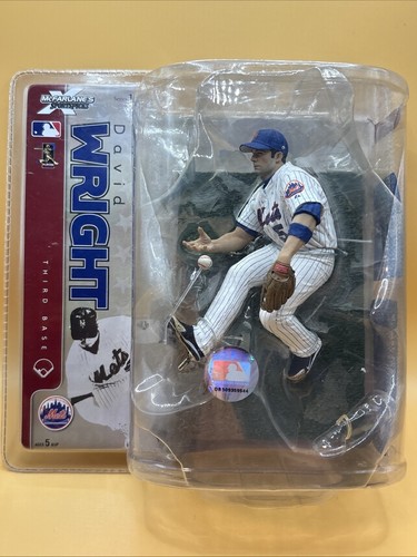 McFarlane DAVID WRIGHT Debut Figure MLBSeries 18 White Jersey NY Mets NEW