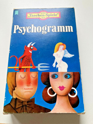 Psychogram Heyne Pocket Games Original Box Vintage 1970s Game by Peter Lauster