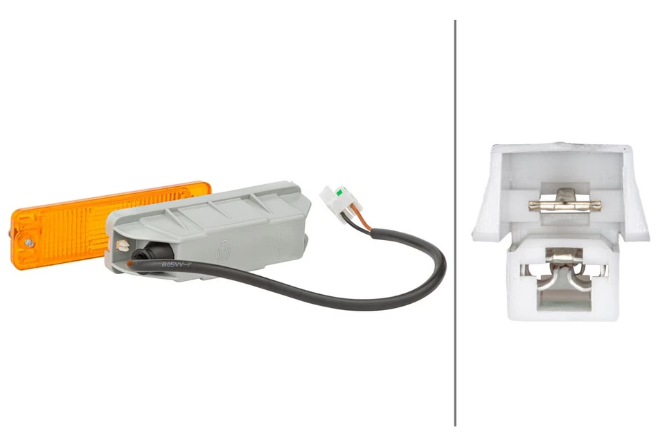 Lampeggiante anteriore destro 24 V P21 W lampadina HELLA per VW Caddy I e altri - Immagine 2 di 4