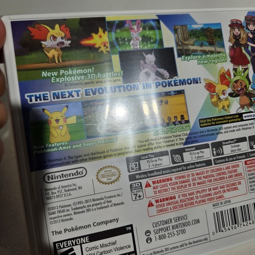 Pokemon X (Nintendo 3DS, 2013) versione USA nuovo sigillato in fabbrica - Foto 14 di 14