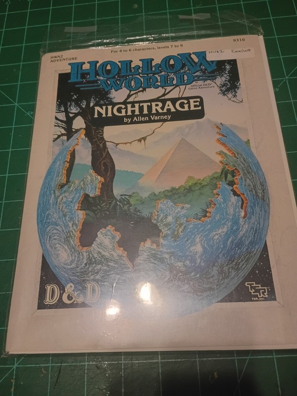 Nightrage Hollow World 1990 TSR Dungeons & Dragons AD&D2 RPG 9310