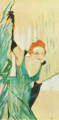 Henri de Toulouse-Lautrec- Yvette Guilbert nimmt einen Vorhang an- 1984 A1-A4 Pos