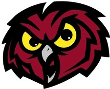 80s Champion 赤単色タグ TEMPLE OWLS フクロウ Temple Owls Unisex