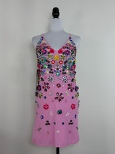 NWT ASOS SALON 3D Floral Embellished Mini Cami Dress Size 6