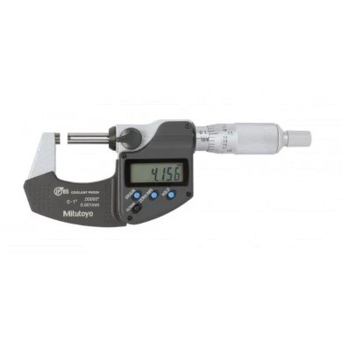 0-25mm/ 0-1" Mitutoyo Digital Coolant Proof Micrometer with Ratchet Thimble