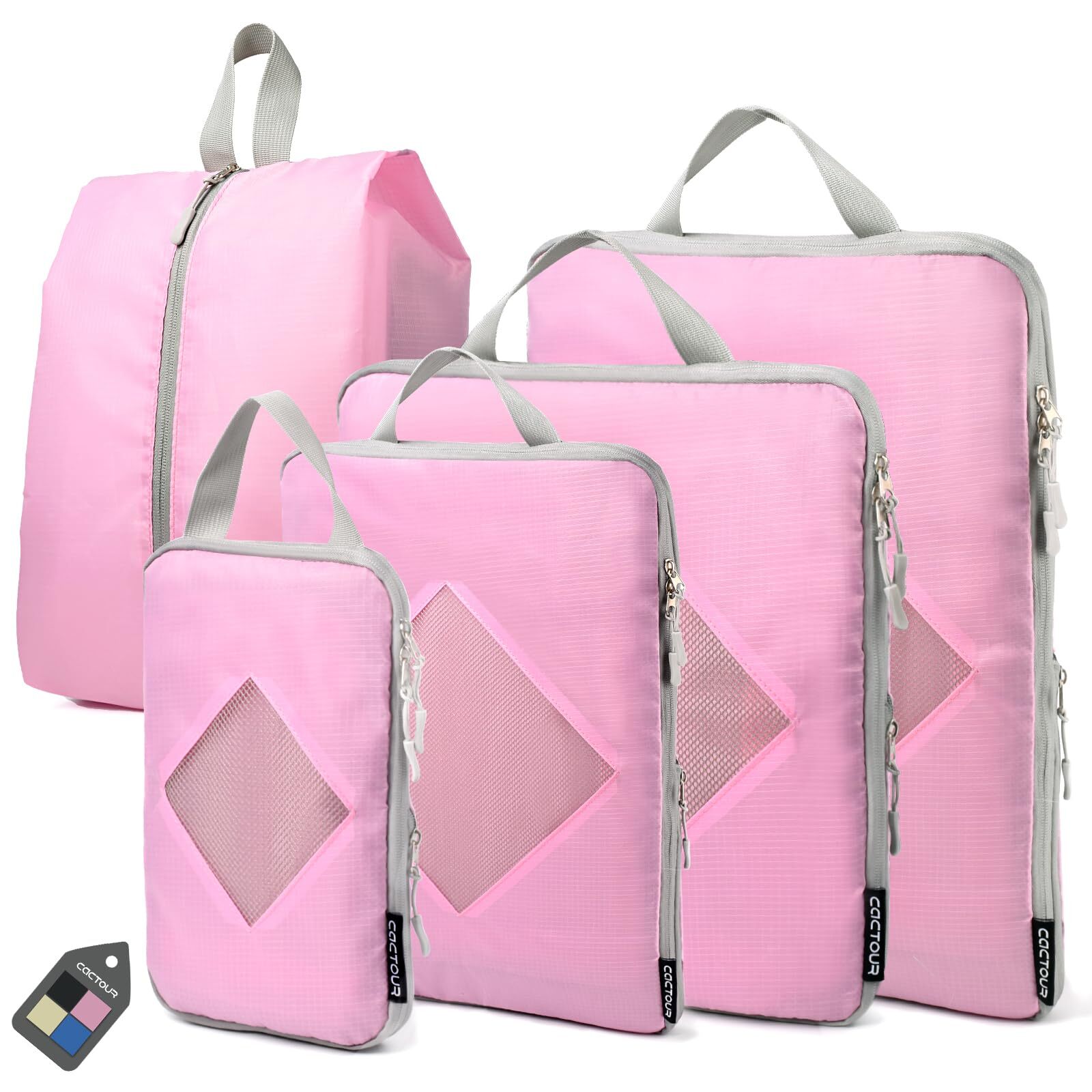 Compression Packing Cubes for Travel,Expandable Packing Cubes for Suitcases, ...-image