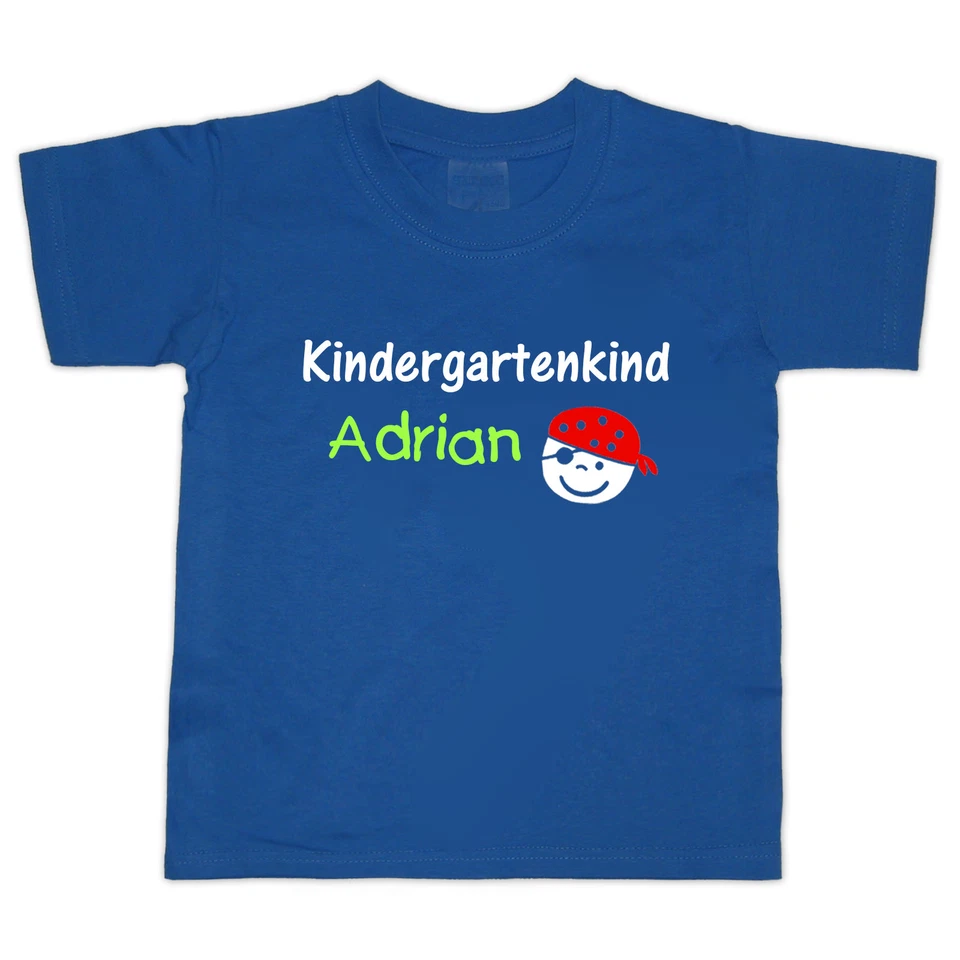 T Shirt Kindergartenkind mit Wunschnamen WAHL Motiv Farbe Größe ab 98/104 NEU - Bild 1 von 1