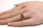 14K White gold round .91ct diamond natural engagement ring 5.2g estate antique — photo 7