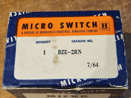 NEW OLD STOCK MICRO SWITCH BZE-2RN LIMIT SWITCH FREE SHIPPING - Picture 2 of 9