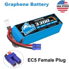 Yowoo 6S 3300mAh 22.2V 150C EC5 Lipo Battery Graphene for RC Drone Helicopter US