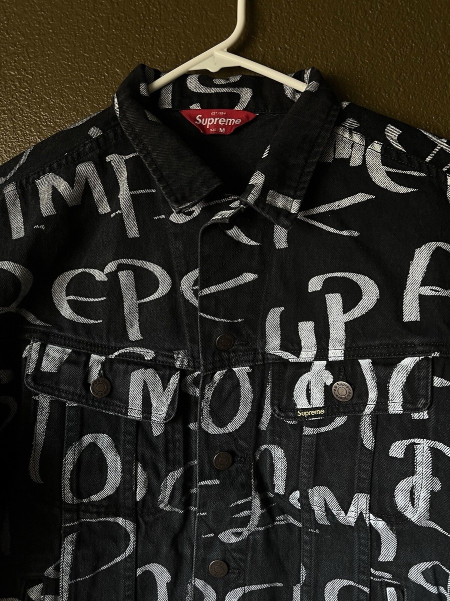 Supreme Black Ark Denim Trucker Jacket F/W 2020 Size M | eBay
