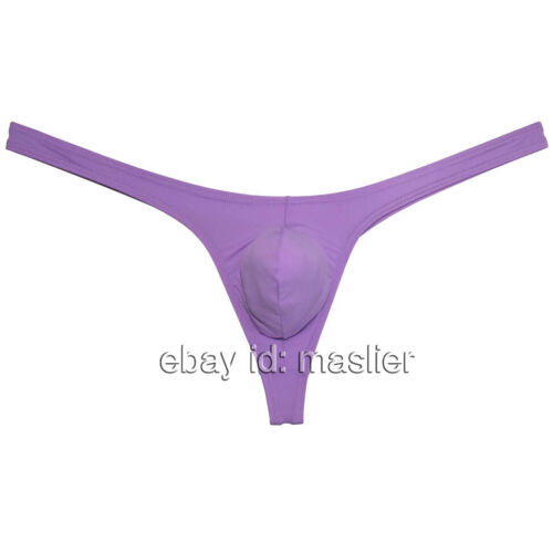Borsa Bikini 3pz Uomo Jockstrap Super Ghiaccio Seta Corda G Morbida Perizoma Intimo - Foto 6 di 6