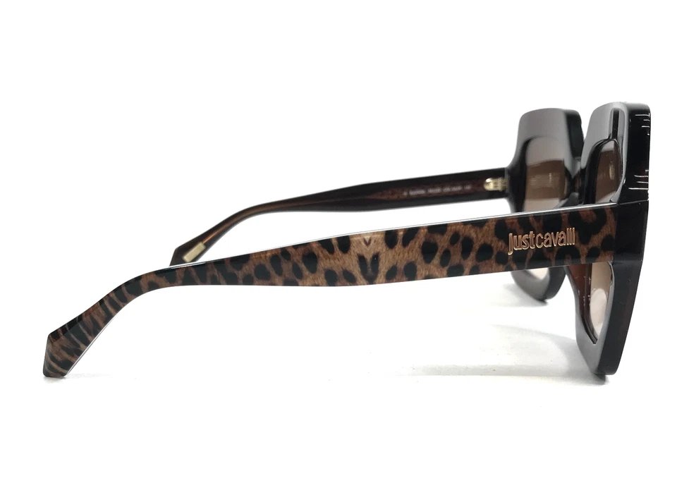 Gafas de sol Just Cavalli SJC023K COL.0AAK estampado de guepardo con lentes degradadas marrones Foto 3 de 4