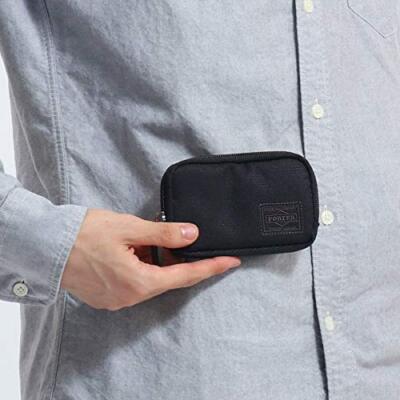 Yoshida PORTER DILL MULTI COIN CASE Black Nylon Zip 653-09113 NEW