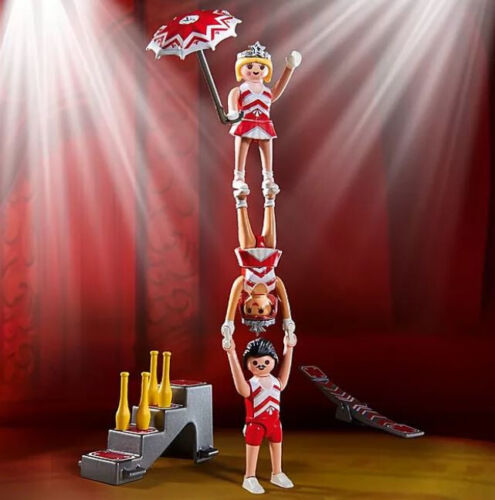 Playmobil Set 70968 Circus Performers With Seesaw Umbrella Hoops Fun NEW NO BOX - Picture 5 of 6