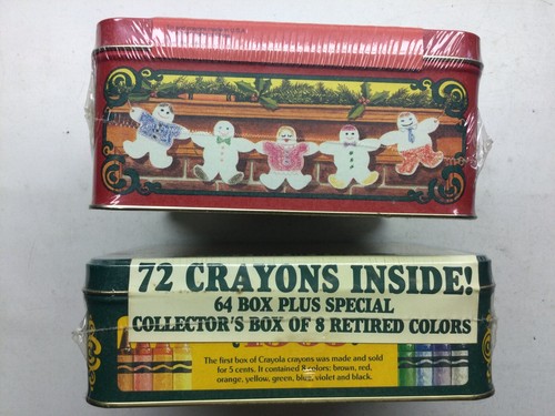 Crayola Crayon 1990 Collectors Colors / 1992 Collectible Holiday Tins Sealed - Picture 9 of 9
