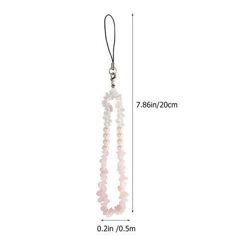 2 Pcs Kristall -Edelstein -Schlüsselkette Telefon-Lanyard-Haltegurt Telefongurt - 第 2/12 張圖片