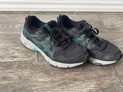 Asics Gel-Venture 8 Black Green Womens US 9  EUR 40.5 1012B230 Running Shoes